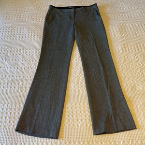 Express Columnist Mid-Rise Black/White Herringbone Bootcut Pants | Sz 6R